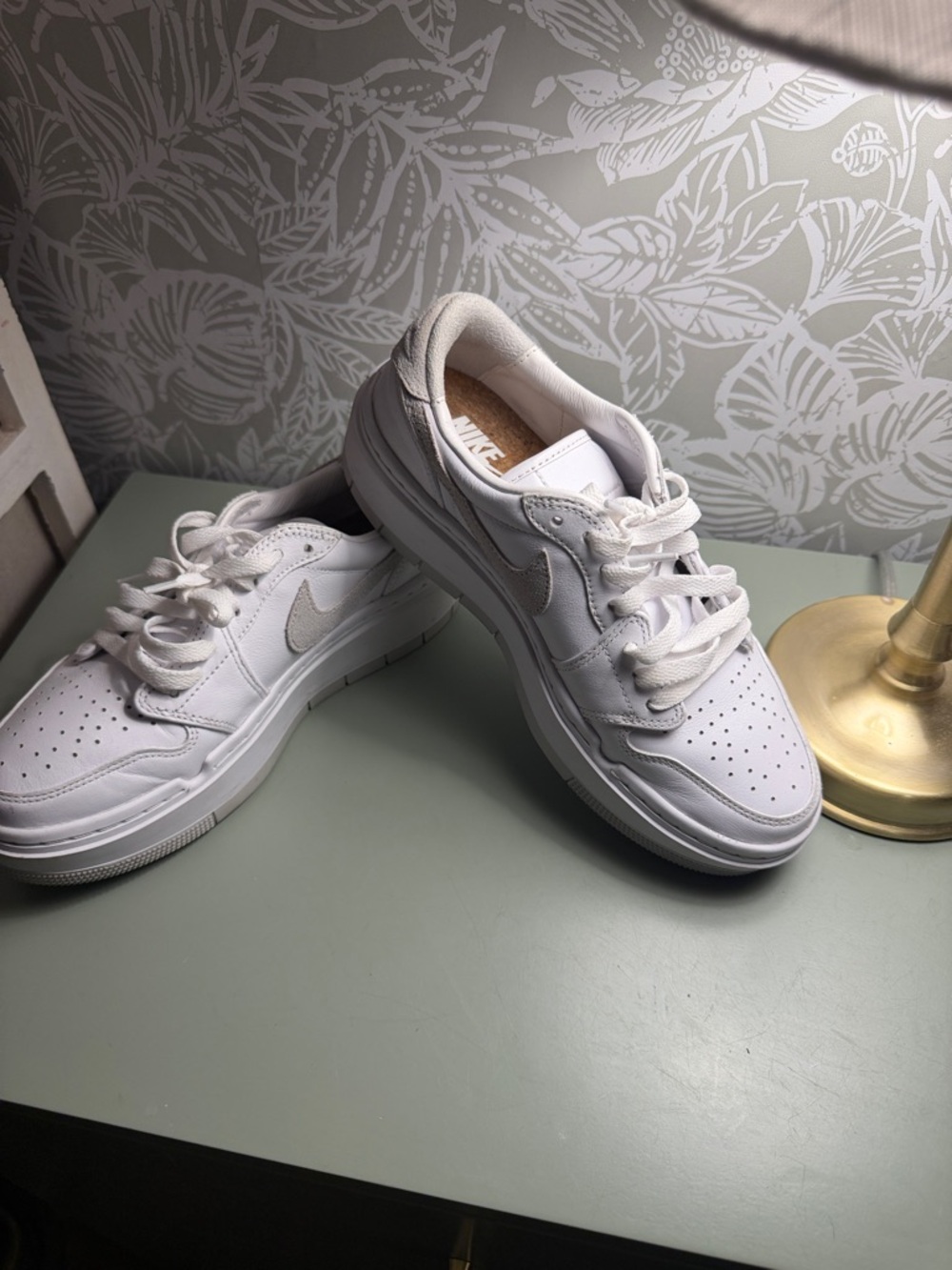 Nike Women’s White Low-Top Sneakers with Subtle Off-White Swoosh